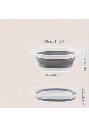 Gri 1 Adet, Ev, Yurt Ve Dış Mekan Kullanımı İçin Taşınabilir Katlanır Lavabo - Ayakları Ve Yıkamak İçin Lavabo & Evyeler 56671479