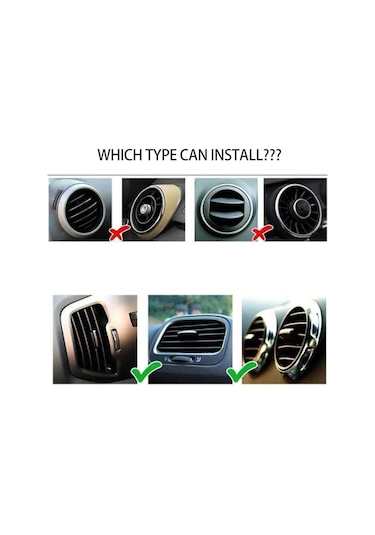 Meyzone Araç Içi Klima Izgara Hava Çıkış Dekoratif Şeritler Klima Şerit