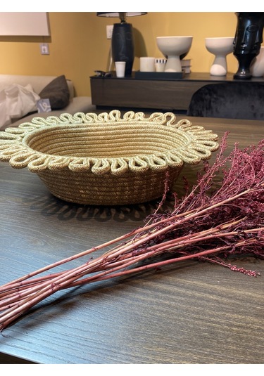 Galaxy Doğal, Jüt, Desenli, Sepet, Dolap Içi, Çocuk Odası, Düzenleyici, Saklama Sepeti Hasır