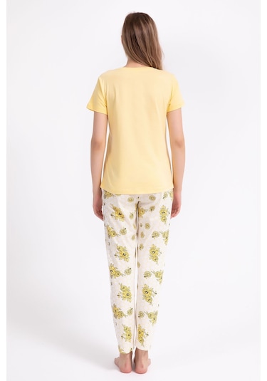 Rolypoly Sweet As Can Bee Açık Sarı Kadın Pijama Takımı 5274-29165 Açık Sarı