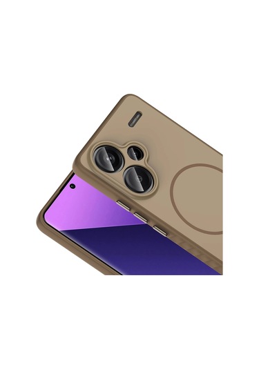 Xiaomi Redmi Note 13 Pro Plus 5g Kılıf M-safe Şarj Özellikli Zore Tea Kapak