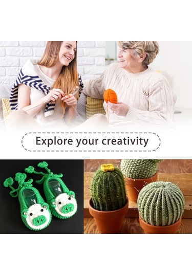 Leezsing Yumuşak Bakım 4 Katlı Pürüzsüz Süt Pamuk İpi - Bebek Triko, Şapka, Eşarp İçin Uygun - Beyaz Süt Beyazı