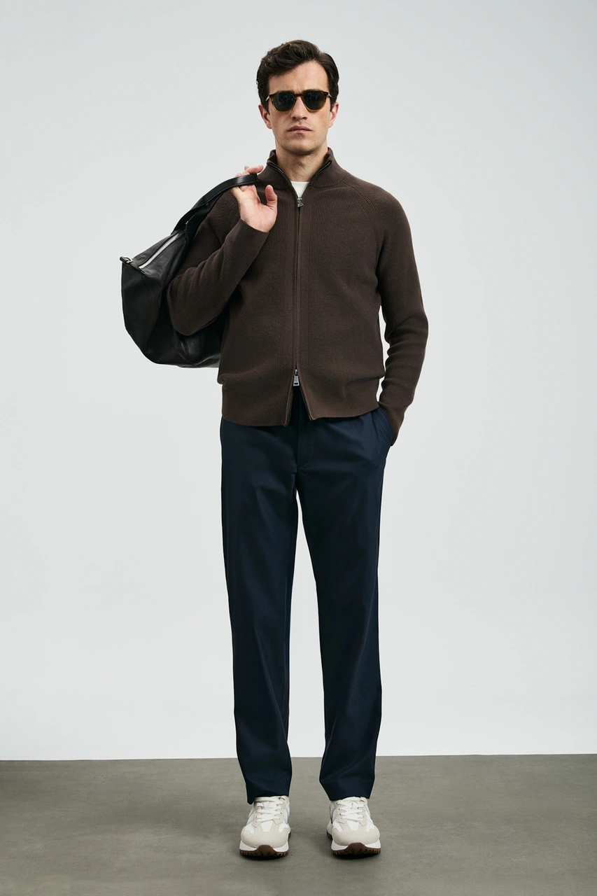 Lufian Amber Smart Erkek Chino Pantolon Slim Fit Lacivert Lacivert 112190334100200 Lacivert