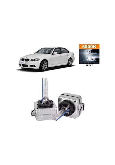 Bmw 3 Serisi E90 2005-2012 Xenon D1s / D1r 6000k Beyaz Hıd Xenon Ampul 2 Adet