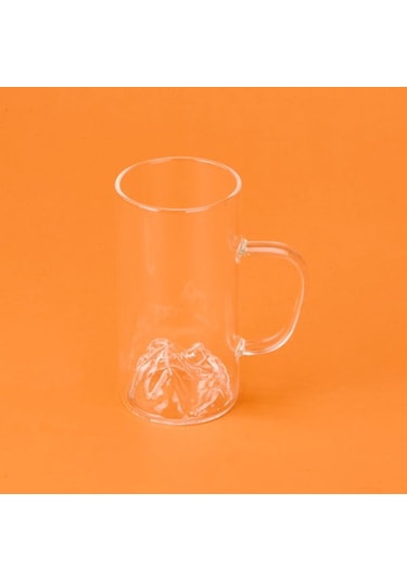 Chef Star Borosilikat Dağlı Kulplu Bardak - Şeffaf - 300 Ml Şeffaf