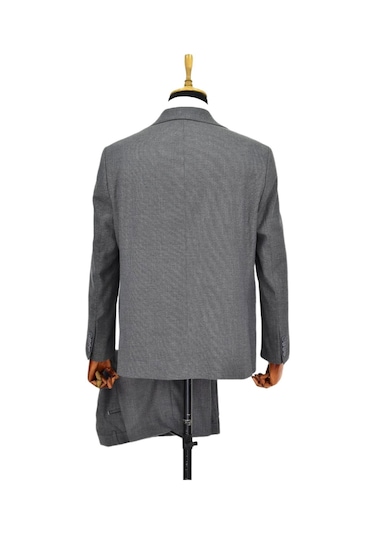 Suitmen Erkek 4 Drop Çift Yırtmaçlı Takım Elbise Bgl-st04565 Koyu Gri