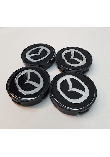 Jant Göbeği Mazda 55/52 52Mm Yuvaya Göre 4'Lü Set Sıyah