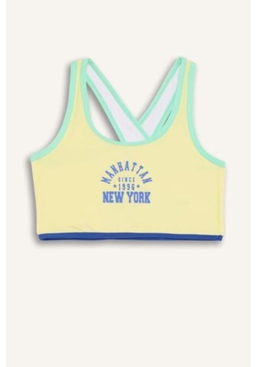 DeFacto Kız Çocuk Baskılı Bikini Takımı E0011A825HSYL236 Sarı DeFacto Kız Çocuk Baskılı Bikini Takımı E0011A825HSYL236 Sarı