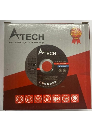 A Tech Inox Kesici Disk Taş 115X1.0X22.2Mm 5 Adet