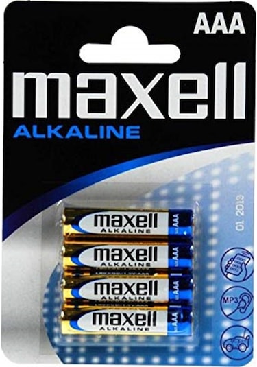 Maxell Lr03 4'lü Blıster Alkalin Pil-maxell Lr03 4'lü Blıster Alkalin Pil
