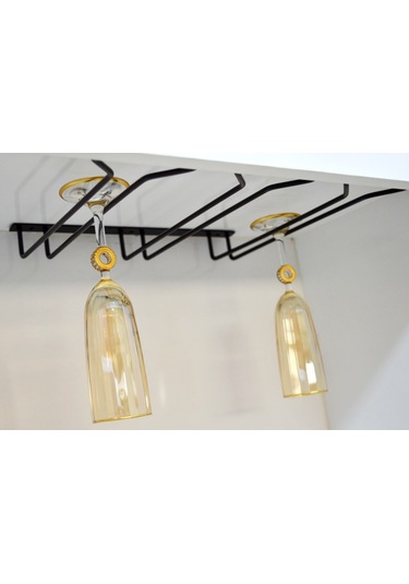 Siyah 3 Bölmeli V Bardaklık Kadehlik