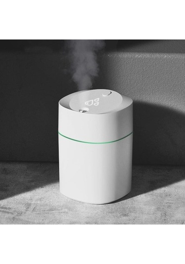 Createtech Yeşil Usb Nemlendirici Mini Difüzör Aromaterapi Cihazı Araba Ofis 200ml Akıllı Su Tüketimi
