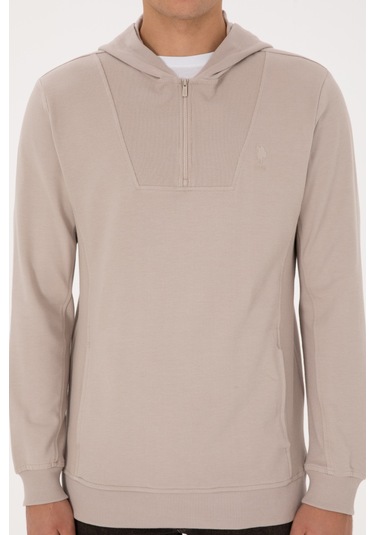 U.s. Polo Assn. Erkek Taş Sweatshirt 50316391-vr049 Tas