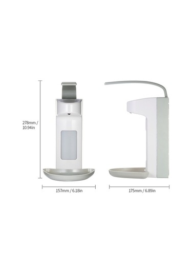 Novahub 500ml Duvar Montajlı Sabunluk Dispanseri -abs Malzeme -manuel Pres Sistemi Diğer