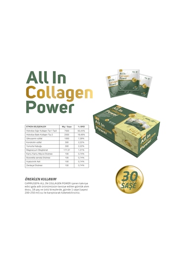 Camrusepa All In Collagen Power 30 Saşe