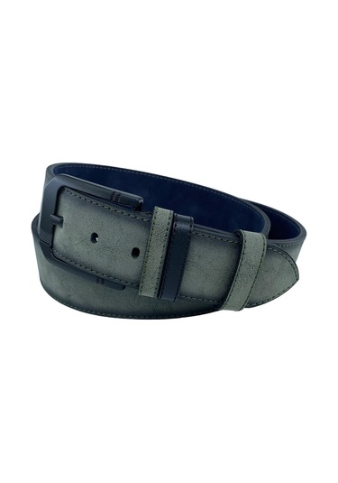 Haki Yeşil Süet Suni Deri Dikişli Model 4.5 Cm.lik Unisex Spor Kemer - 4510-10 001 Haki