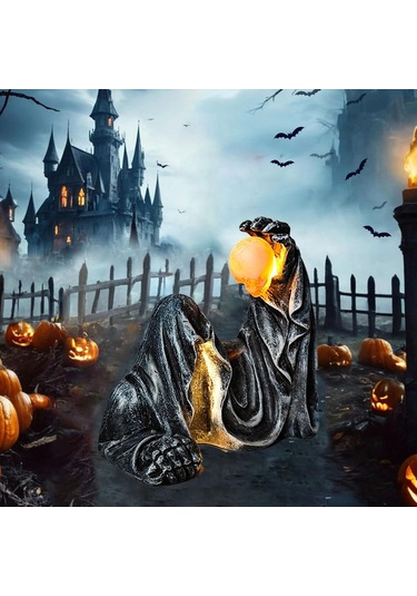 Homyl Azrail Heykeli Sanat Dekoru Cadılar Bayramı Dekorasyonu Küçük