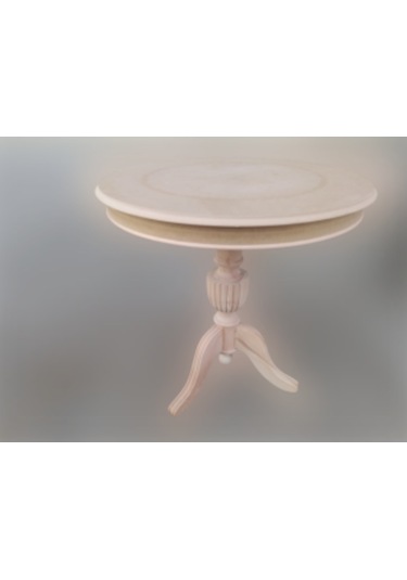 Fiskos Baba Ayak Model Parlak Ihlamur Ağacı Ayak Ham Mdf Tabla