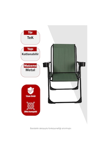 Kamp Sandalyesi Bardaklı Karışık
