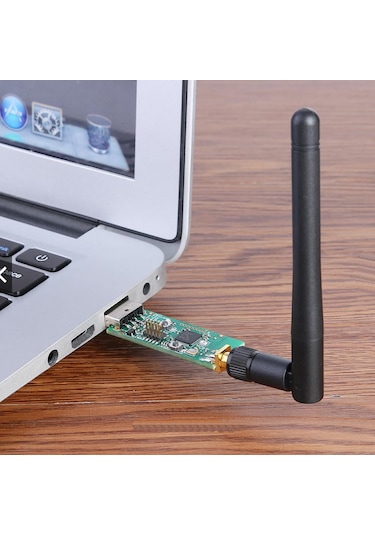 CC2531 USB Dongle + Anten 2.4Ghz Zigbee Wifi Bluetooth Kablosuz Data Yakalayıcı