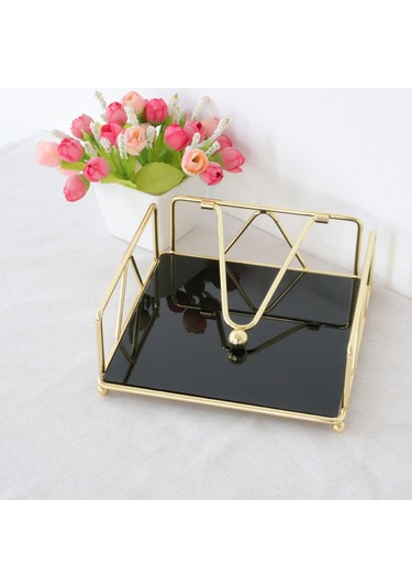 Homyl Cafe Masa Mutfak Için Peçete Depolama Organizatör Siyah Siyah