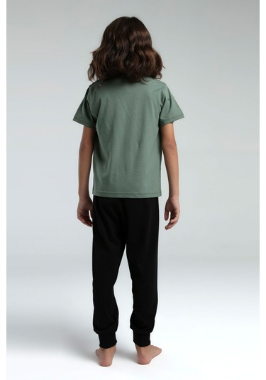 Rolypoly Erkek Çocuk Yeşil Pijama Takımı 5274-47556 Yeşil