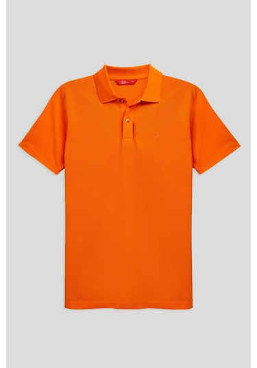Ds Damat Regular Fit Turuncu Pike Dokulu %100 Pamuk Kıvrılmaz Polo Yaka Nakışlı T-shirt 4HC14ORT51000_T01 Turuncu Ds Damat Regular Fit Turuncu Pike Dokulu %100 Pamuk Kıvrılmaz Polo Yaka Nakışlı T-shirt 4HC14ORT51000_T01 Turuncu