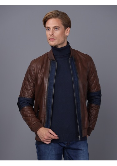 Basics&more Erkek Deri Ceket E1023 001