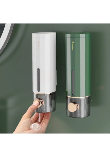 Green-450ml Manuel Duvara Monte Banyo Sıvı Sabunluk Yıkama El Dezenfektanı Aile El Duş Jeli Banyo Aksesuarları