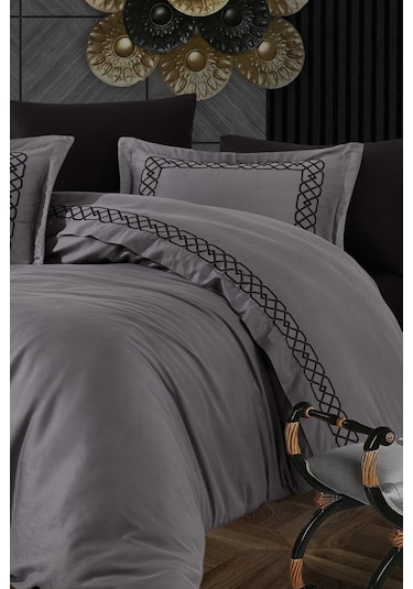 Nazik Home Vienza Antrasit Nevresim Takımı Çk