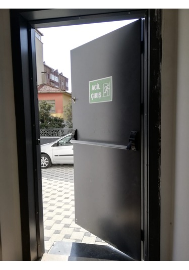 Tse Sertifikalı Yangın Kapıları,antrasit Panikbarlı Yangın Kapısı