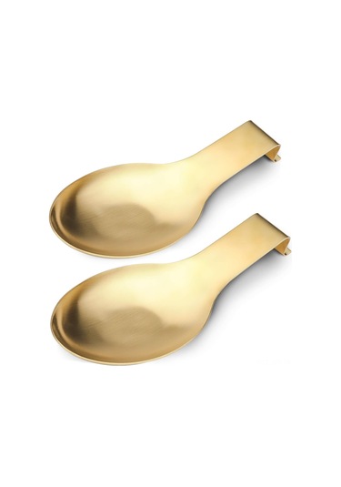 Geeroyoo Altın Paslanmaz Çelik Kaşık Tutucu - Mutfak Düzenleyici 9.5x24.4 Cm Altın