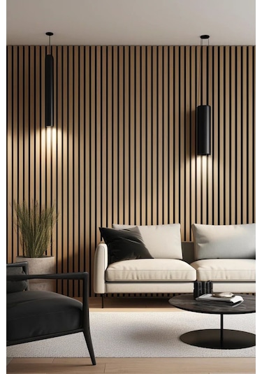 Akupanel Flex 60x245 Cm Meşe Renk Akustik Ahşap Duvar Paneli Meşe