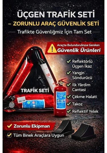 Paspro Otomotiv Üçgen Trafik Ve Yardım Seti