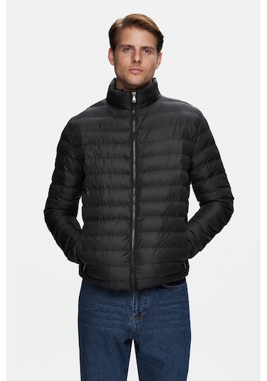 Ucla Northwın Siyah Fermuarlı Ve Cepli Polyester Standard Fit Erkek Mont - Siyah