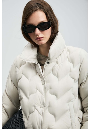 Lufian Desert Ekru Kadın Mont 122120043 Ekru