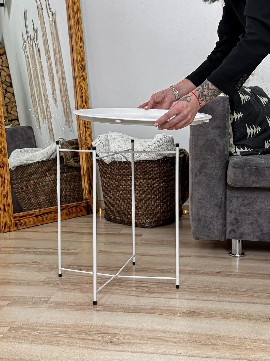 Domatov Yatak Yanı İç Mekan Masası 141279664 Beyaz