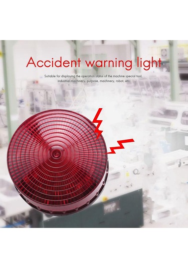 Ac 220v Endüstriyel Led Flaş Strobe Işık Kaza Uyarı Işığı Kırmızı Lte-5061 De