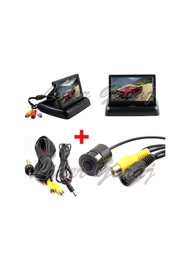 Kameralı Park Sensörü 4.3 Kapanır Monitör Micro Kamera