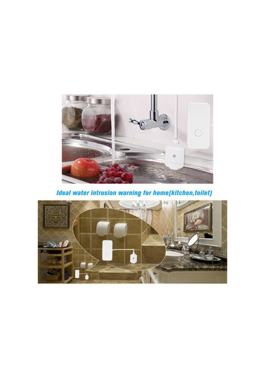 Kosona Wl-878w 433mhz Su Tespit Sensörü - Dc12v Kablosuz Sızıntı Alarmı Alarm Anahtarı Veya Sonoff Ağ Geçidi Gereklidir