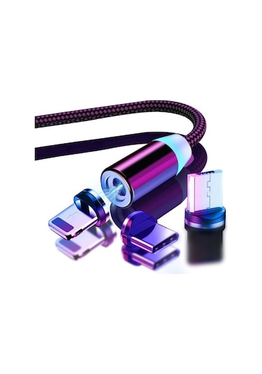 Xiaomi Type-C Micro USB Manyetik Hızlı Şarj Kablosu