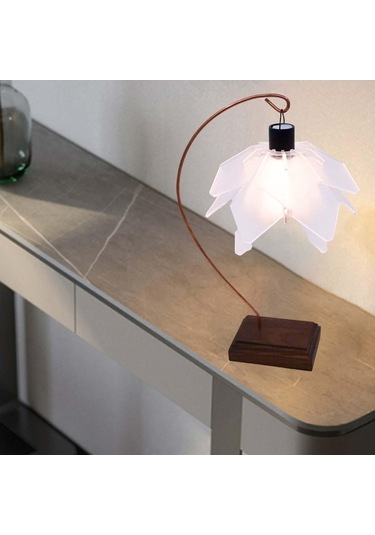 Pazly Kamp Masa Lambası Direği Fener Açık Sırt Yarım Daire Model Çok Renkli