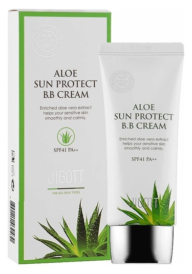 Jigott Aloe İçerikli Güneş Koruyucu ve Nemlendirici BB Krem SPF41 50 ML