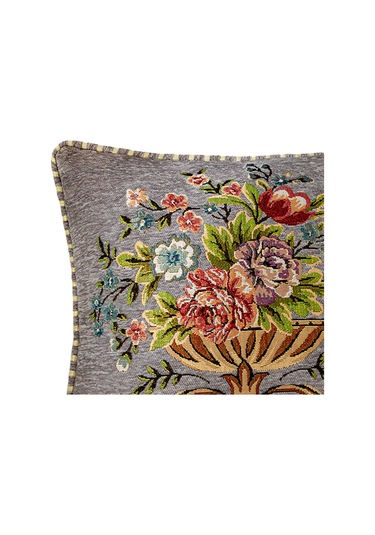 Suntek 48x48cm Makinede Yıkanabilir Dekoratif Yastık Gri Gri