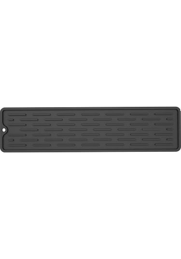 Jms Silikon Pratik Damlalıklı Ped Mutfak Bulaşık Matı Gri