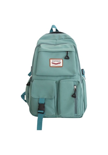 Harajuku Tarzı Kore Modası Okul Sırt Çantası - Ortaokul Ve Lise Öğrencileri İçin Şık Ve Trend Kampüs Çantası, Genç Kızlar İçin Modaya Uygun Sırt Çantası Yeşil