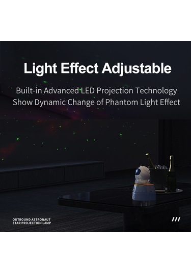 Teltree Uzaylı Desenli Bluetoothlu Yıldız Projeksiyon Lambası - Uzaktan Kumanda, Zamanlayıcı Ve Renk Ayarlamalı Odalar İçin Stüdyo Aydınlatması
