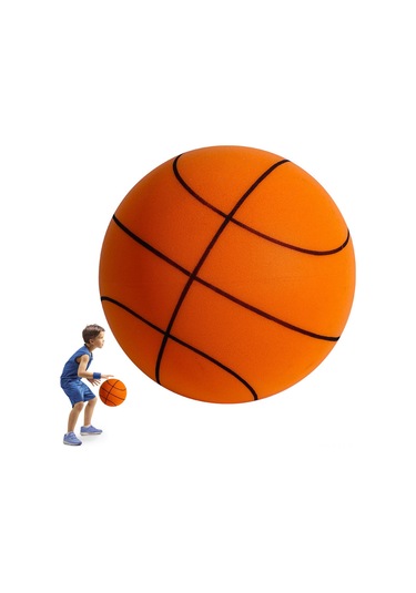 Ranyeek Çocuklar İçin Sessiz Pu Köpük Basketbol Topu - 24cm 7 No'lu, Renkli Ve Hafif