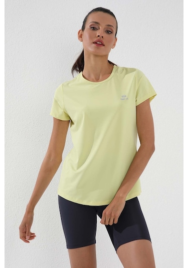 Tommy Life Limon Basic Kısa Kol Standart Kalıp O Yaka Kadın T-shirt - 97144 Limon Sarı