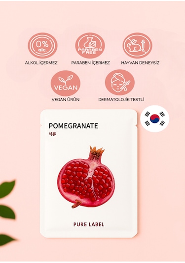 Modamkore 7'li Paket Nar Özlü Kore Yüz Maskesi Yenileyici